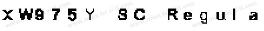 XW975Y SC Regular字体转换